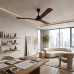 BLDC Ceiling Fan - Moneysaver Plus S - 28W - Wenge Teak Wood With Remote & App Remote