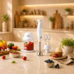 Hand Blender With Chopper and Hand Mixer – HHB-187E EC HM – 400W – White
