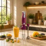 Hand Blender With Hand Mixer – HHB-187E HM – 400W – Cran Berry