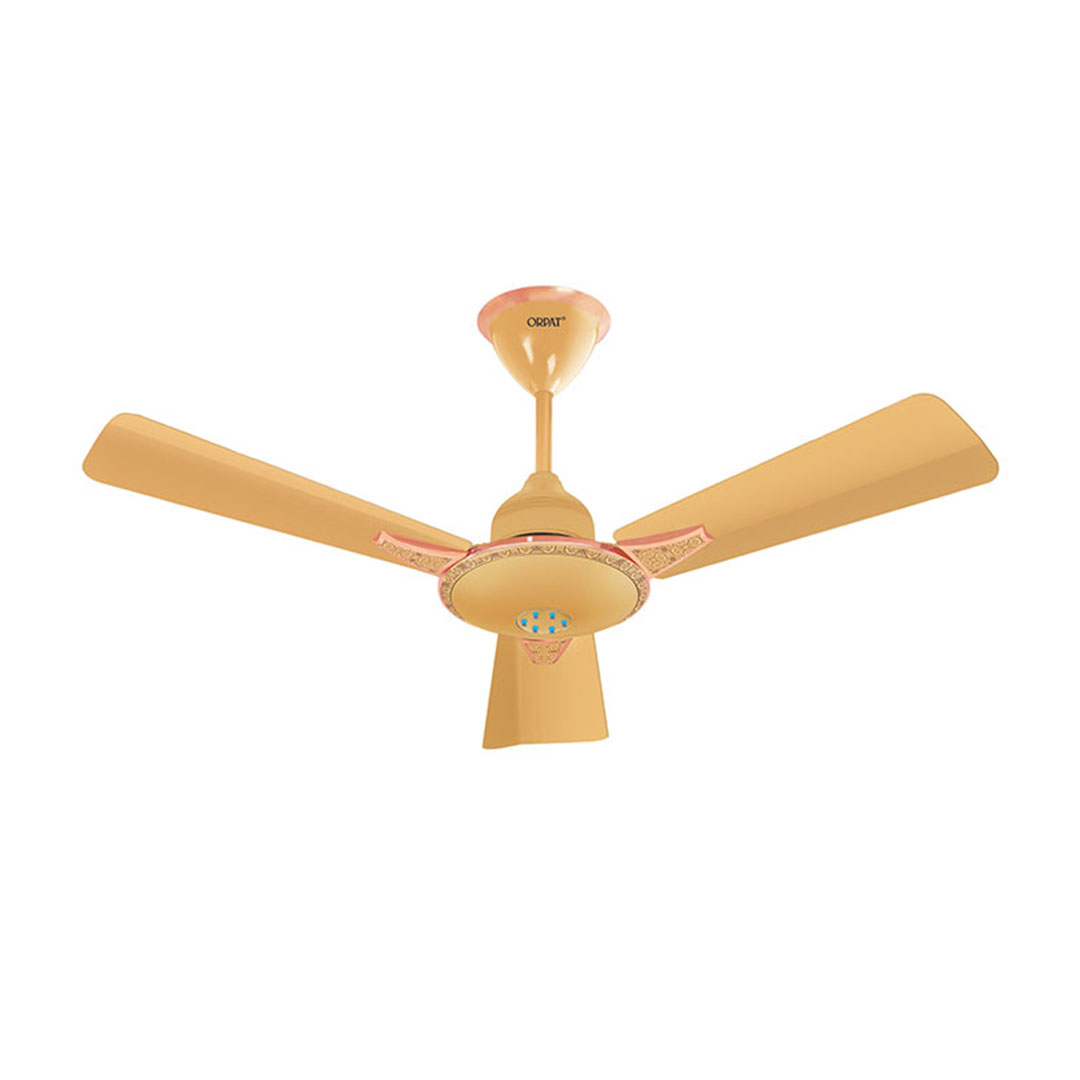 MONEYSAVER-PRIME-ONE-900-COCO-GOLD-45-DEGREE-0Q9A4813-QQQ-03-08-2022 BLDC Ceiling Fan - Moneysaver Prime One 900 S - 28W - Coco Gold With Remote & App Remote - Image 1