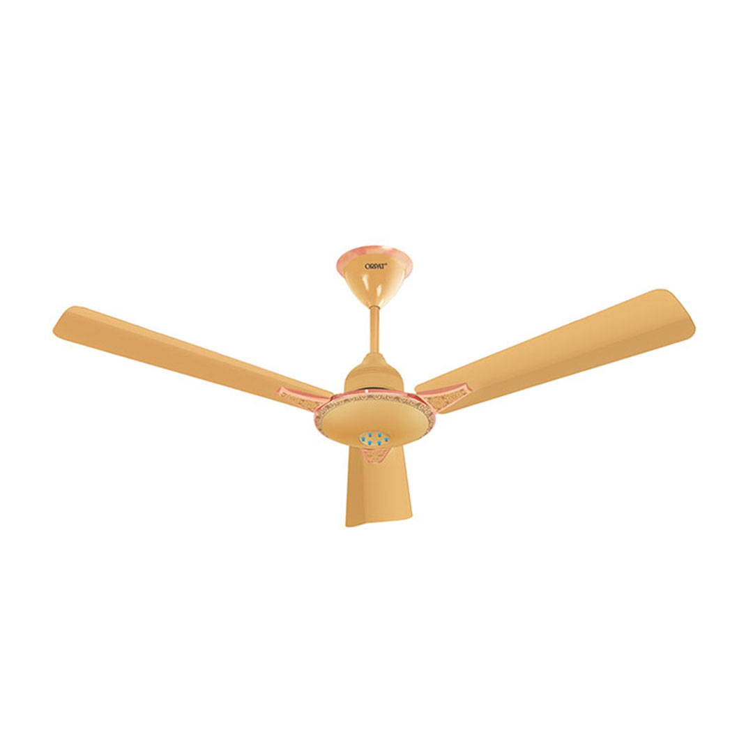 MONEYSAVER-PRIME-ONE-COCO-GOLD-45-DEGREE-0Q9A4813-QQQ-27-06-2022 BLDC Ceiling Fan - Moneysaver Prime One S - 28W - Coco Gold With Remote & App Remote - Image 1