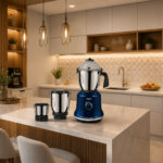 Mixer Grinder – Kitchen Bot Plus – 1200W - Metallic Blue - Image 2