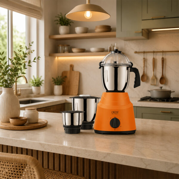 Kitchen Superstar Mixer Grinder - 1200W - Tangerine