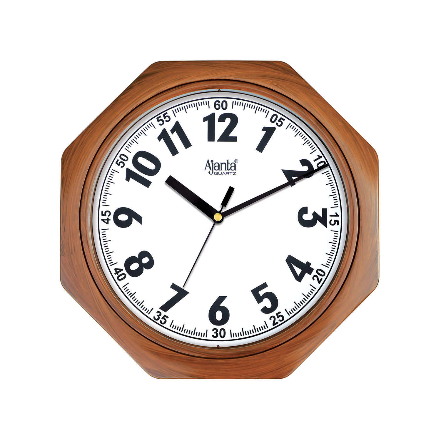 6037-FRONT-TEAK-WOOD Teak wood clock