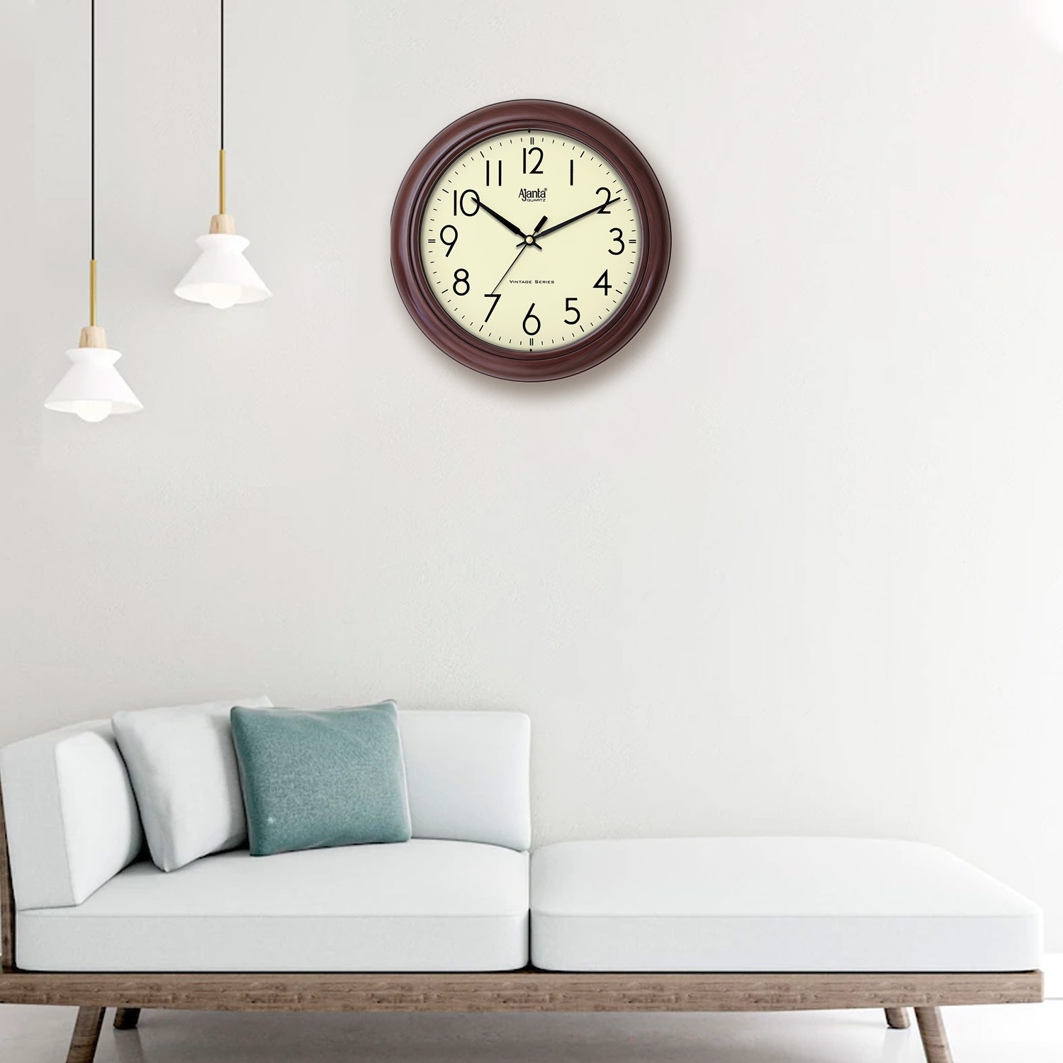 Wall Clock - Vintage series Clock  - 7007 - Oak wood