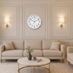 Wall Clock - Night Glow Clock  - 1017 - White