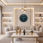 Wall Clock - Designer Clock  - 9107 - Blue
