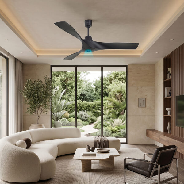 Luxury BLDC Ester Ceiling Fan With Remote (Charcoal Grey)