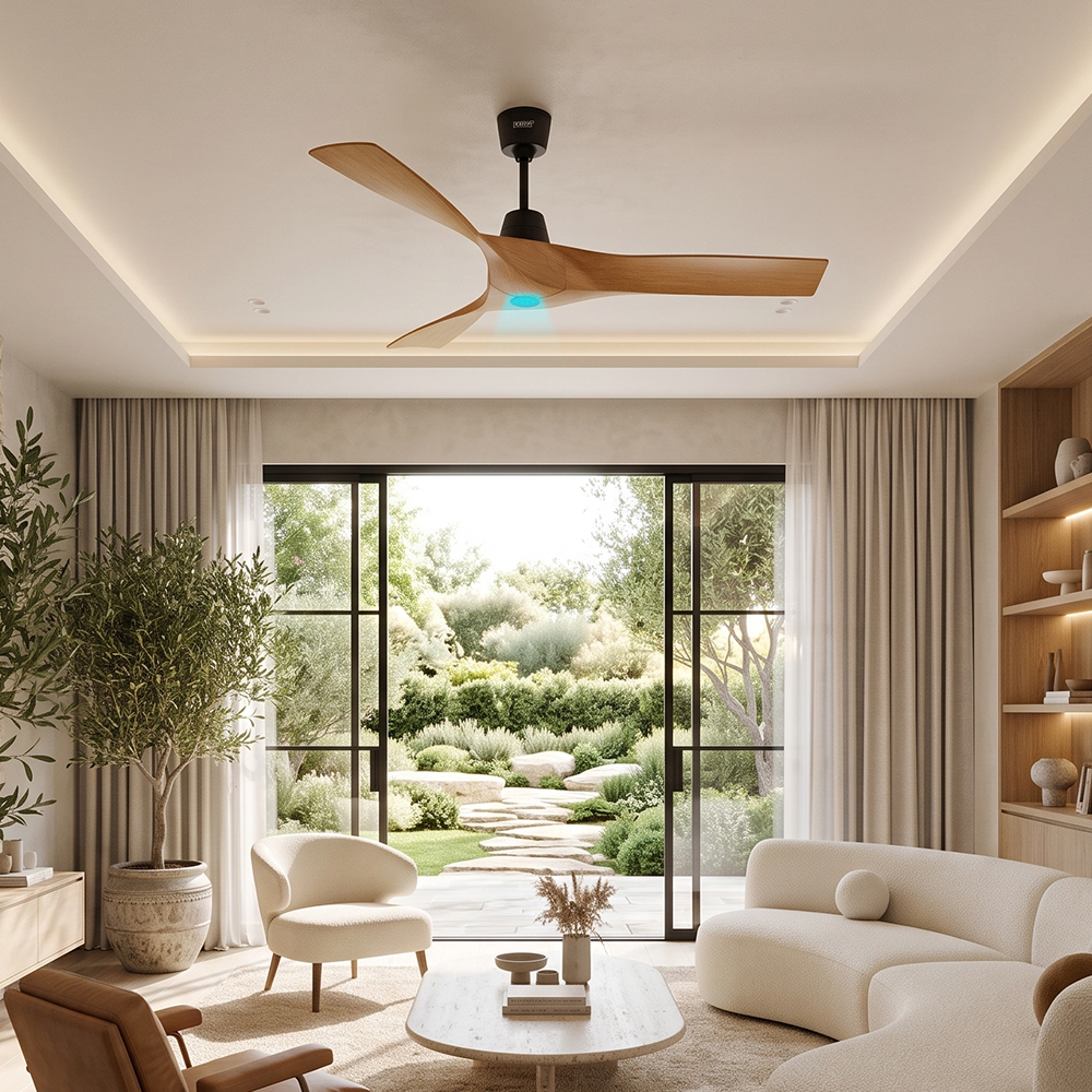 Luxury BLDC Ester Plus Ceiling Fan With Remote (Birch Wood) Luxury BLDC Ester Plus Ceiling Fan With Remote (Birch Wood) - Image 1