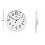 Wall Clock - Night Glow Clock  - 1017 - White - Image 4