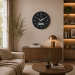 Wall Clock – Designer Clock – 9107 – Black