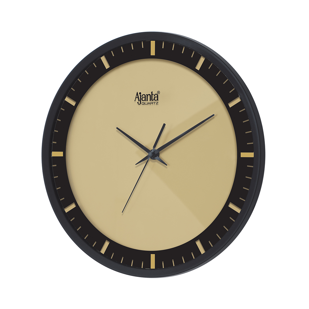 04 Wall Clock - Designer Clock - 1007 - Golden - Image 1