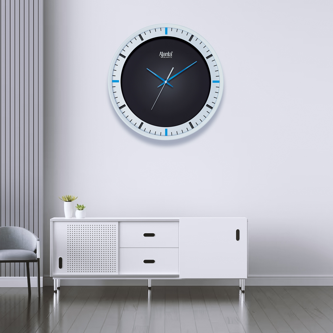 Wall Clock - Designer Clock  - 1007 - Blue