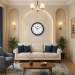 Wall Clock - Designer Clock  - 1057 -White