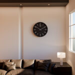 Designer Wall Clock  - 6087  - Black