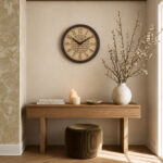 Designer Wall Clock  - 9137  - Oak wood