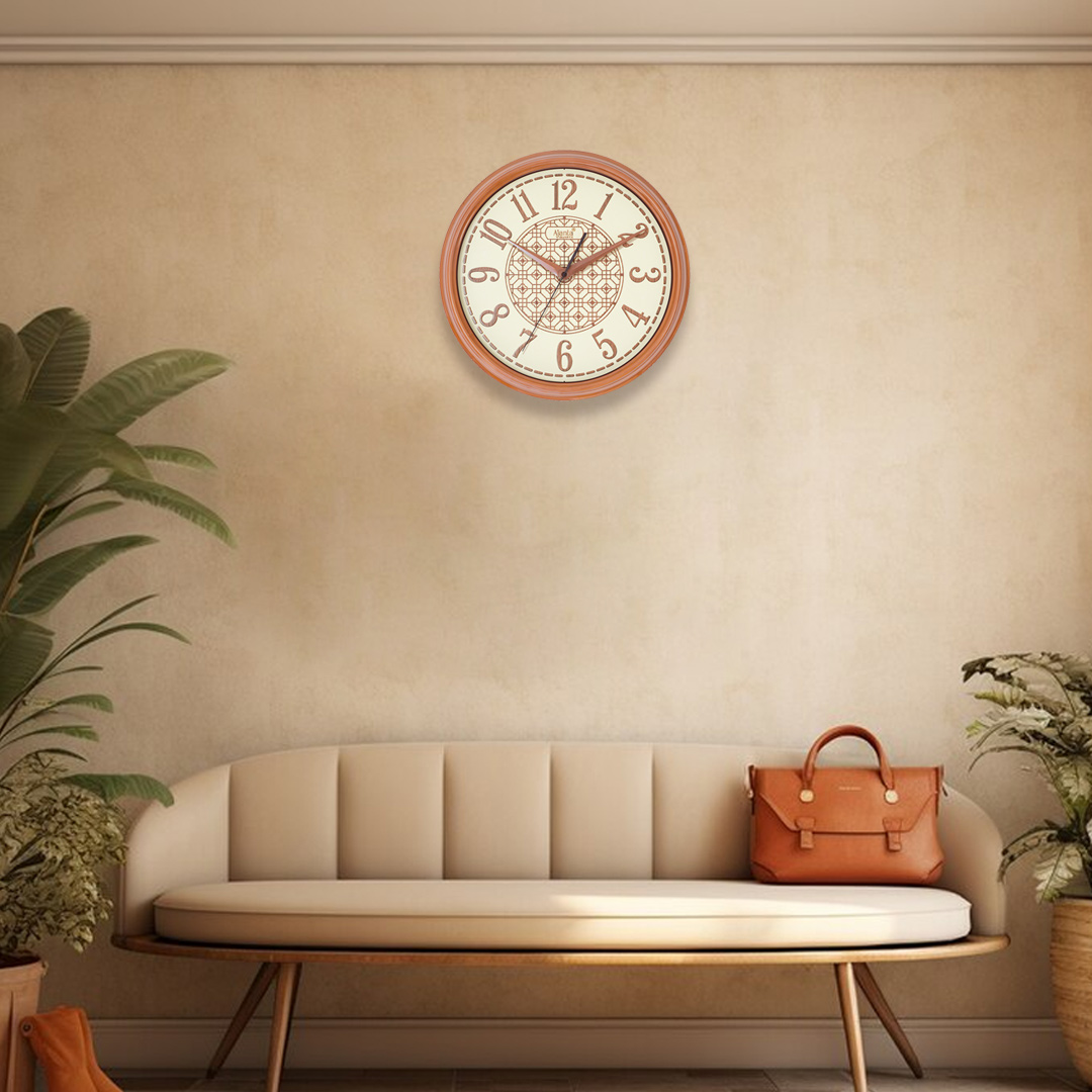 Teak wood clock
