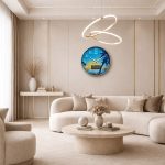 Designer Wall Clock  - 6097  - White