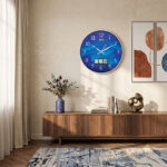 Designer Wall Clock – 6097 – Silver