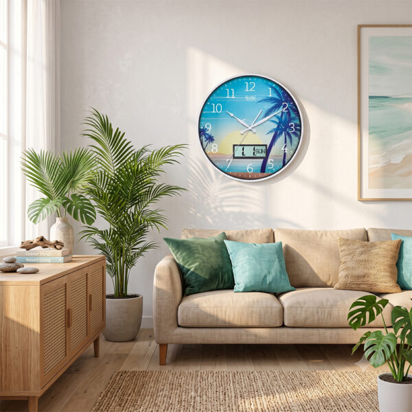 Designer Wall Clock – 6097 – White