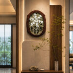 Magic-Moments-Musical-Pendulum-Quartz-Wall-Clock-With-Swarovski-Diamonds-–-M.M.-007-–-Brown