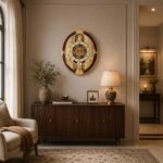 Magic Moments Musical Pendulum Quartz Wall Clock With Swarovski Diamonds – M.M. 047 – Brown