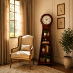 Wall-Clock-–-Grandfather-Series-Clock-–-GF-3027-–-MAPLE-WOOD