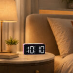 Wall Clock - Digital Clock - Digital Alarm Clock  - DA-155 - Pink - Image 2