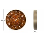 Wall Clock - Home Decore Clock  - 9157 - Brown Golden - Image 4