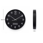 Wall Clock - Home Decore Clock  - 9167 - Black - Image 4