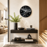 Wall Clock – Home Decore Clock – 9157 – Black