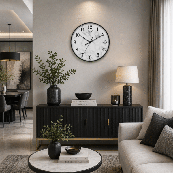 Wall Clock – Home Decore Clock – 9157 – White