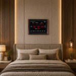 Wall Clock - Digital Clock - Calendar Clock  - DC-017 M- MAHOGANY