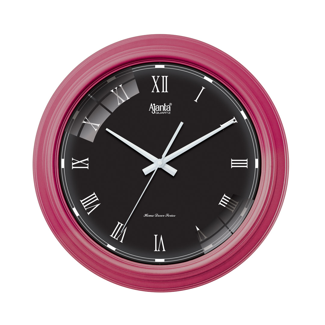 Wall Clock - Home Decore Series Clocks - 10037 - Magenta-C
