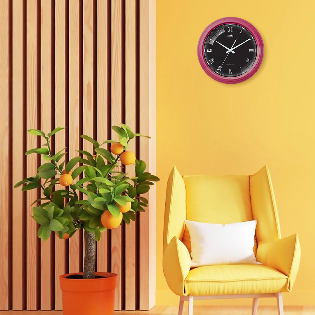 Wall Clock - Home Decore Series Clocks - 10037 - Magenta-L