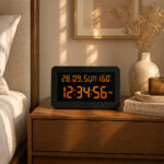 Digital Calendar Wall Clock – DC-157 MC - ORANGE - Image 2