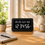 Digital Calendar Wall Clock – DC-157 MC - WHITE - Image 2