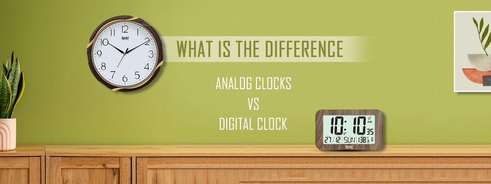 analog clocks vs digital clocks