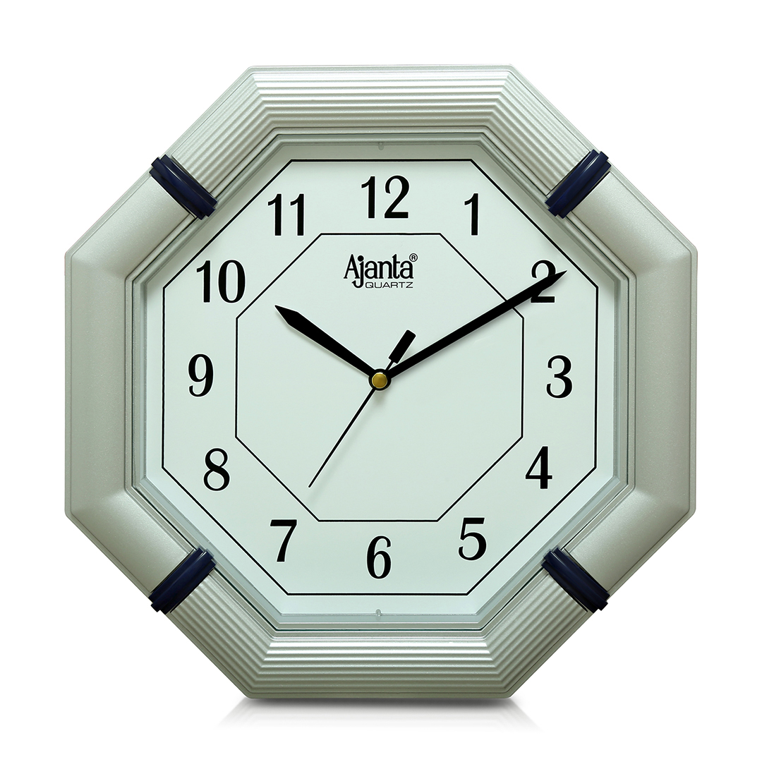 1277-SILVER Wall Clock