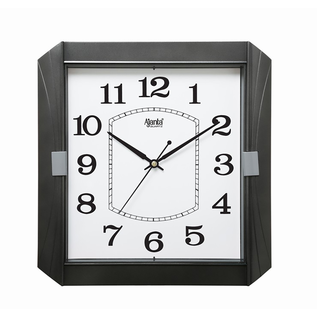 1557-GUNMETAL Office Wall Clock