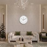 Wall Clock - Designer Clock  -4087 -Silver