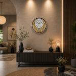 AD - Wall Clock – Musical Pendulam Clock -2827 Brown