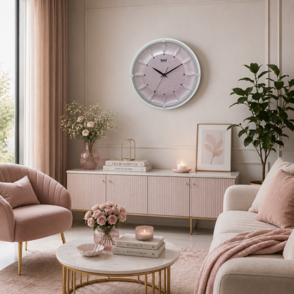 Wall Clock – Designer Clock -2037 -Pink