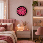 Wall Clock – Designer Clock -2647 -Pink
