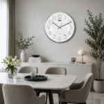 Wall Clock – Designer Clock -4087 -Silver