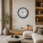 Wall Clock – Designer Clock 9187 -Black