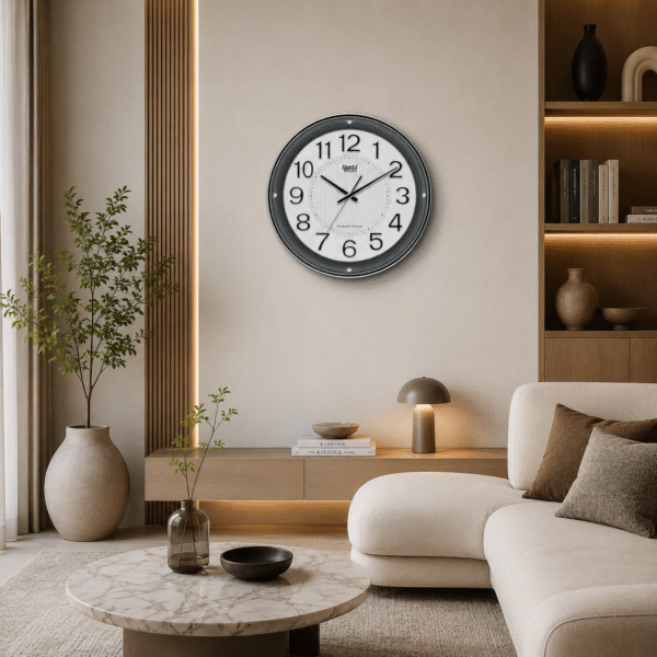 Wall Clock – Designer Clock 9187 -Black