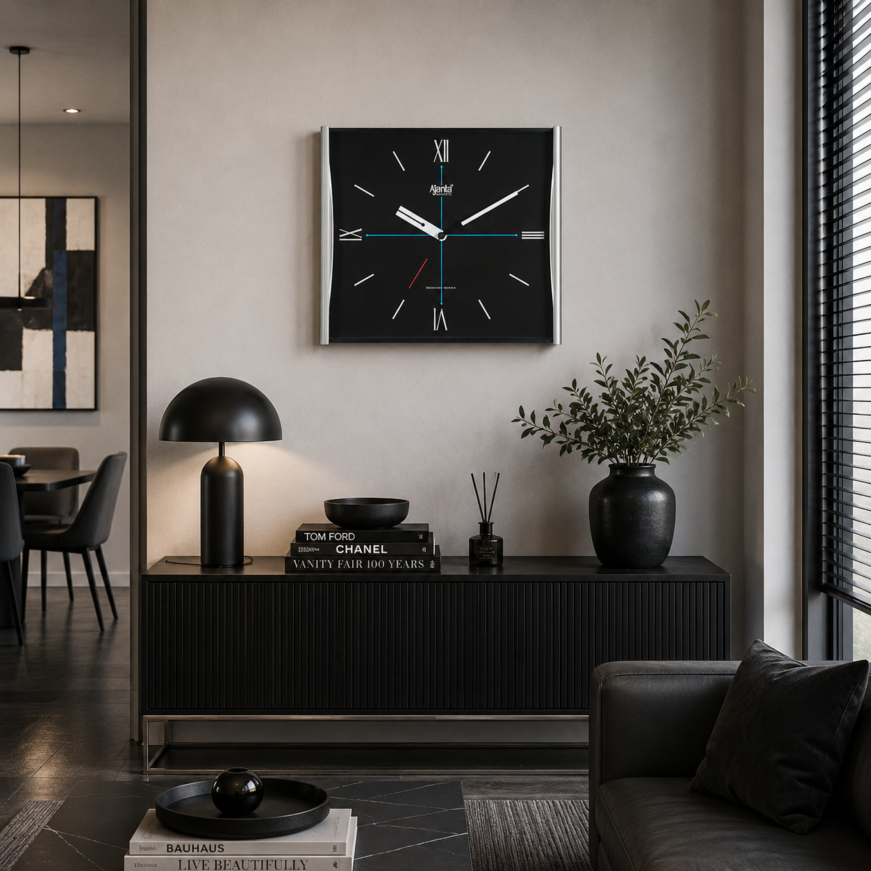 Wall Clock – Home Decore Clock -1937 Silver