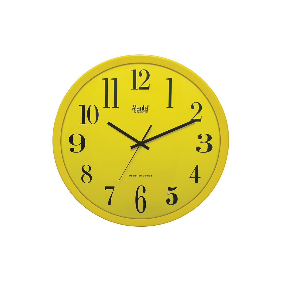 Wall-Clock---Designer-Clock---2397--Yellow