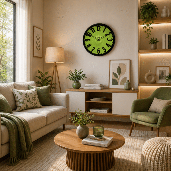 Wall Clock -Designer Clock -2647 -Green